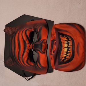100%Polyester/cotton Demon Face Mask Set. Halloween Costume Creepy Scary.
